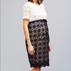 A Pea In The Pod Lace Maternity Dress